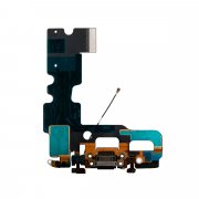 Шлейф для Apple iPhone 7 на разъем зарядки/микрофон (черный) — 2