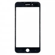 Стекло для Apple iPhone 8 Plus с рамкой и пленкой OCA (черное) — 2