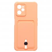 Чехол-накладка - SC304 с картхолдером для Realme C35 (розовая) — 1