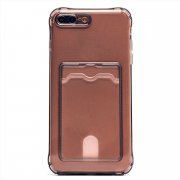 Чехол-накладка - SC276 с картхолдером для Apple iPhone 8 Plus (черная) — 1