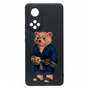 Чехол-накладка - SC307 для Huawei Honor 50 (003) (черная) (рисунок) — 1