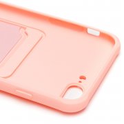 Чехол-накладка - SC304 с картхолдером для Apple iPhone 7 Plus (208672) (светло-розовая) — 2