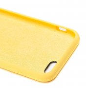 Чехол-накладка Soft Touch для Apple iPhone 6S (желтая) — 3
