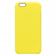 Чехол-накладка Soft Touch для Apple iPhone 6S (лимонная) — 1