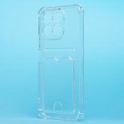 Чехол-накладка с картхолдером для Huawei Honor X6b (прозрачная) — 2