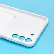 Чехол-накладка с картхолдером для Samsung Galaxy S21 FE (G990B) (белая) — 2