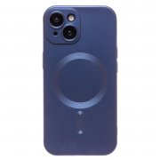 Чехол-накладка Matte SafeMag для Apple iPhone 15 (темно-синяя) — 1