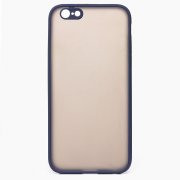 Чехол-накладка для Apple iPhone 6 (черно-фиолетовая) — 1