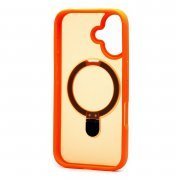Чехол-накладка SafeMag для Apple iPhone 16 (оранжевая) — 2