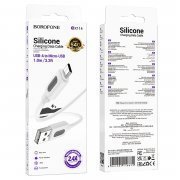 Кабель Borofone BX114 (USB - micro USB) 100см (белый) — 2