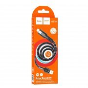 Кабель Hoco U110 (USB - micro USB) 120см (черный) — 2