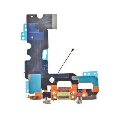 Шлейф для Apple iPhone 7 на разъем зарядки/микрофон (белый) &mdash; 1