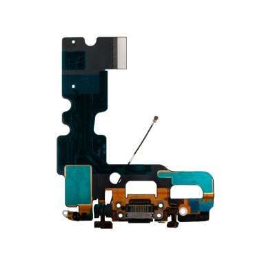 Шлейф для Apple iPhone 7 на разъем зарядки/микрофон (черный) &mdash; 2