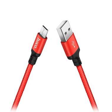Кабель HOCO X14 Times Speed (USB - micro-USB) (красно-черный) — 2