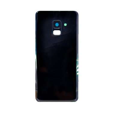 Задняя крышка для Samsung Galaxy A8 (2018) A530F (черная) Премиум &mdash; 1