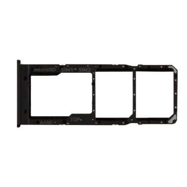 Контейнер SIM для Samsung Galaxy A12 (A125F) (черный) &mdash; 1