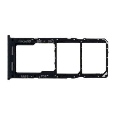 Контейнер SIM для Samsung Galaxy A12 Nacho (A127F) (черный) &mdash; 1