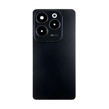 Задняя крышка для Infinix Hot 40 (черная) премиум — 2