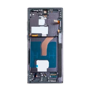 Дисплейный модуль с тачскрином для Samsung Galaxy S22 Ultra (S9080) (черный) (OLED) &mdash; 1